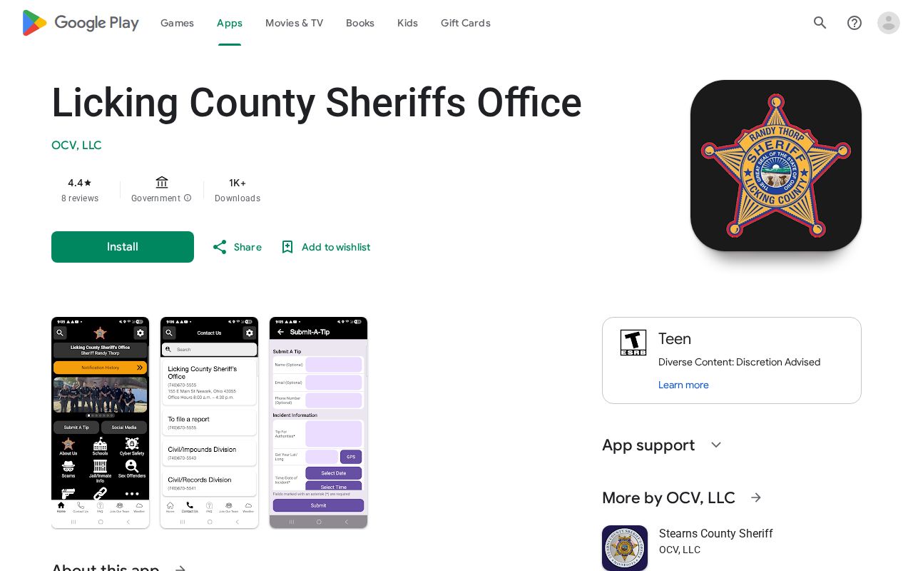 Licking County released inmate mugshots official app description